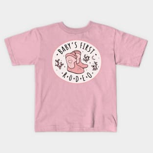 Baby's First Rodeo Kids T-Shirt